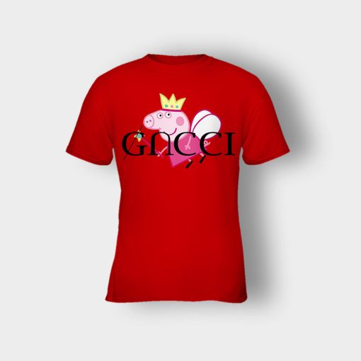 Peppa-Pig-Fairy-Gucci-Inspired-Kids-T-Shirt-Red