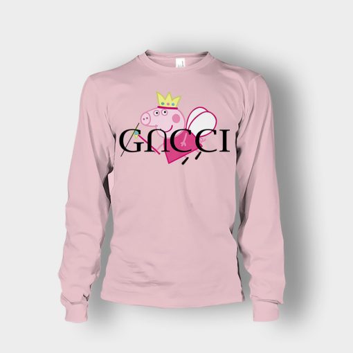 Peppa-Pig-Fairy-Gucci-Inspired-Unisex-Long-Sleeve-Light-Pink