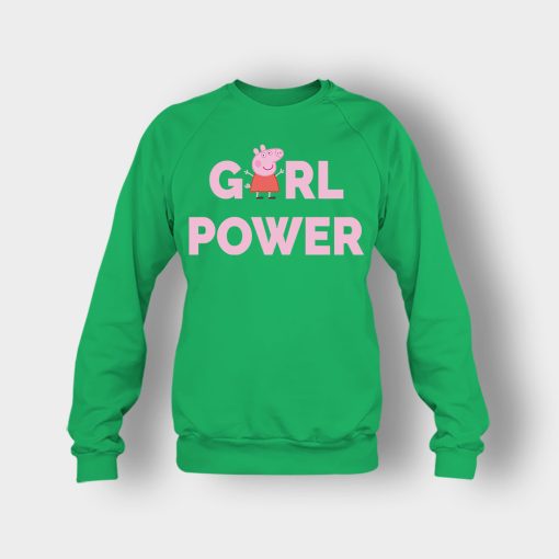 Peppa-Pig-Girl-Power-Crewneck-Sweatshirt-Irish-Green