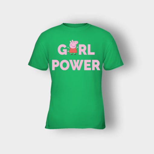 Peppa-Pig-Girl-Power-Kids-T-Shirt-Irish-Green