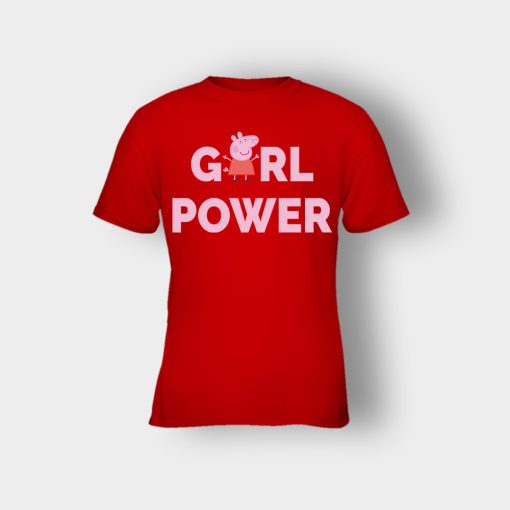 Peppa-Pig-Girl-Power-Kids-T-Shirt-Red