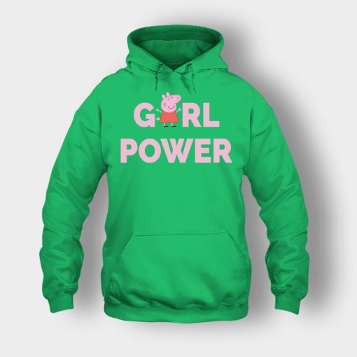 Peppa-Pig-Girl-Power-Unisex-Hoodie-Irish-Green