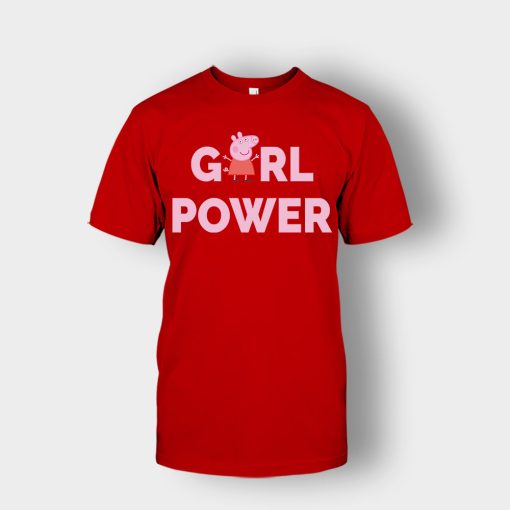 Peppa-Pig-Girl-Power-Unisex-T-Shirt-Red