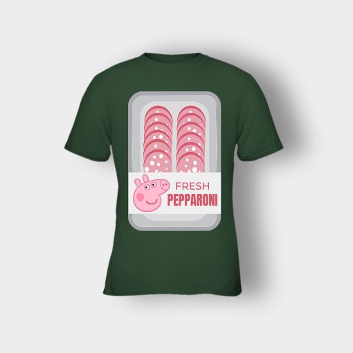 Peppa-Pig-Meat-Fresh-Pepparoni-Kids-T-Shirt-Forest