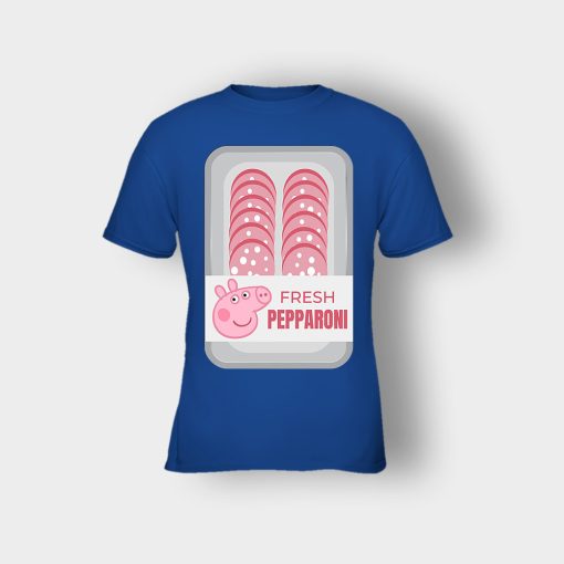Peppa-Pig-Meat-Fresh-Pepparoni-Kids-T-Shirt-Royal