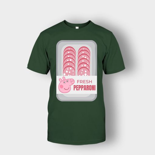 Peppa-Pig-Meat-Fresh-Pepparoni-Unisex-T-Shirt-Forest