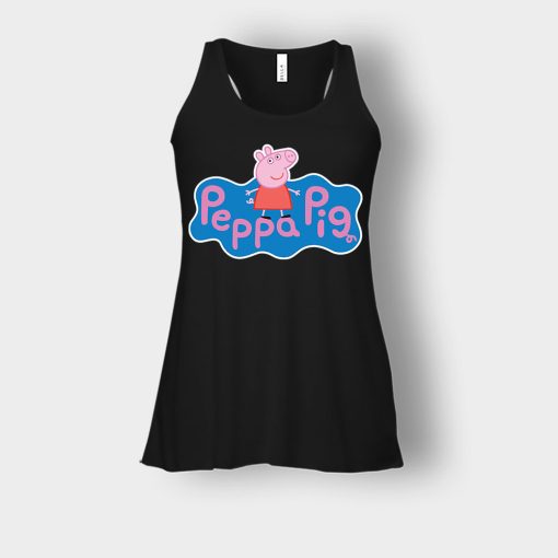 Peppa-Pig-logo-Bella-Womens-Flowy-Tank-Black