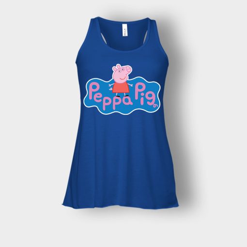 Peppa-Pig-logo-Bella-Womens-Flowy-Tank-Royal