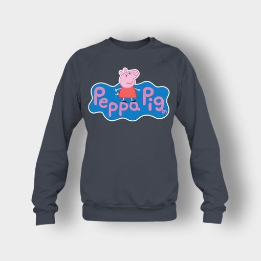 Peppa-Pig-logo-Crewneck-Sweatshirt-Dark-Heather