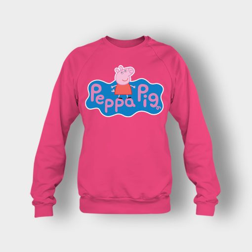 Peppa-Pig-logo-Crewneck-Sweatshirt-Heliconia
