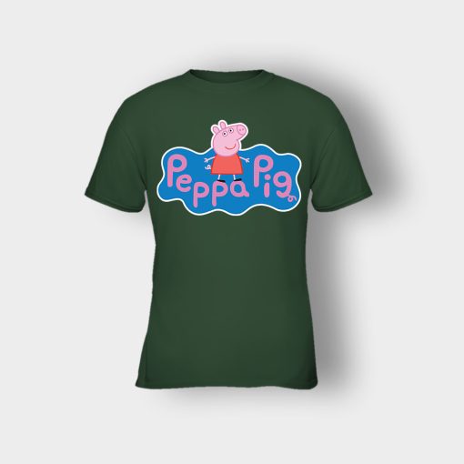 Peppa-Pig-logo-Kids-T-Shirt-Forest