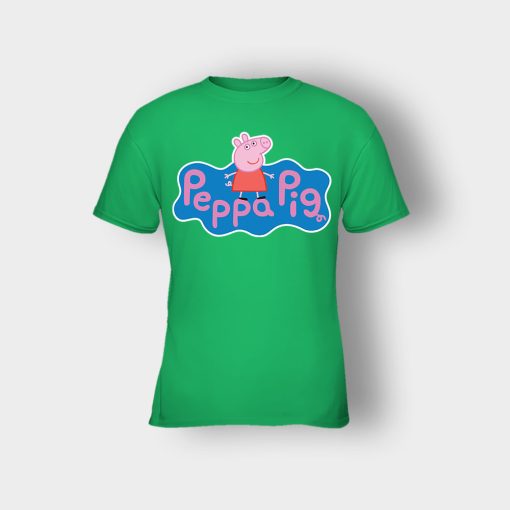 Peppa-Pig-logo-Kids-T-Shirt-Irish-Green
