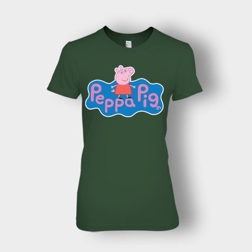Peppa-Pig-logo-Ladies-T-Shirt-Forest