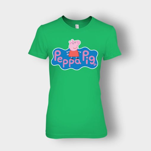 Peppa-Pig-logo-Ladies-T-Shirt-Irish-Green
