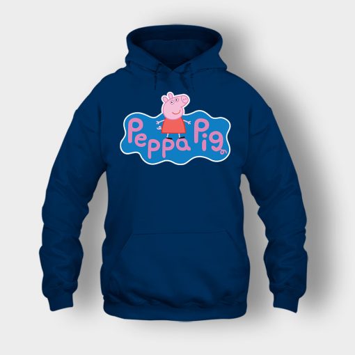 Peppa-Pig-logo-Unisex-Hoodie-Navy