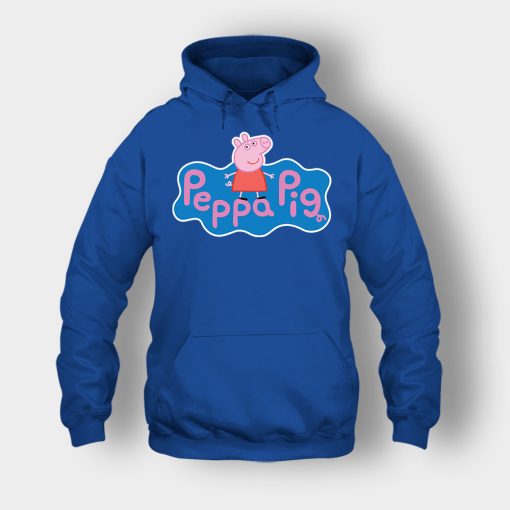 Peppa-Pig-logo-Unisex-Hoodie-Royal