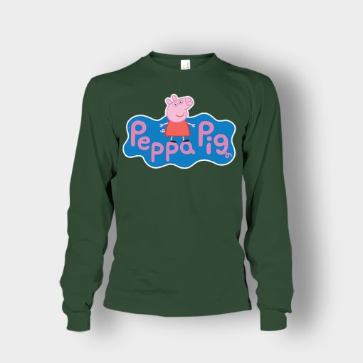 Peppa-Pig-logo-Unisex-Long-Sleeve-Forest