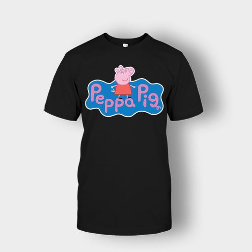 Peppa-Pig-logo-Unisex-T-Shirt-Black