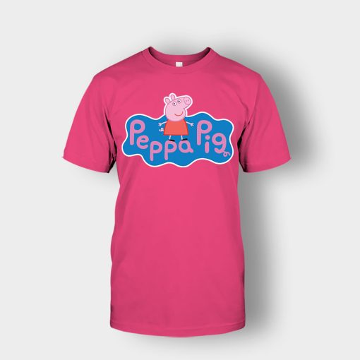 Peppa-Pig-logo-Unisex-T-Shirt-Heliconia