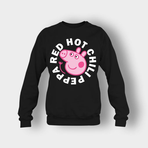 Peppa-Pig-red-hot-chili-Crewneck-Sweatshirt-Black