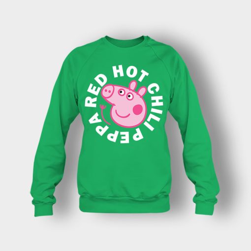 Peppa-Pig-red-hot-chili-Crewneck-Sweatshirt-Irish-Green
