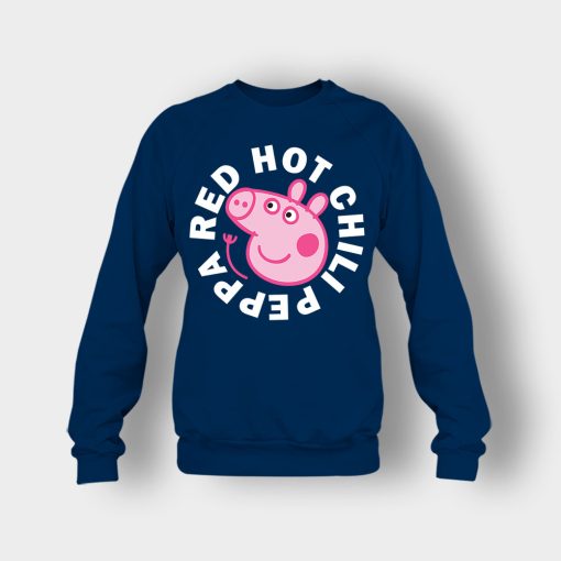 Peppa-Pig-red-hot-chili-Crewneck-Sweatshirt-Navy