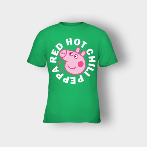 Peppa-Pig-red-hot-chili-Kids-T-Shirt-Irish-Green