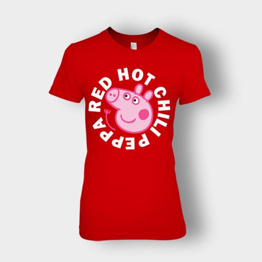 Peppa-Pig-red-hot-chili-Ladies-T-Shirt-Red