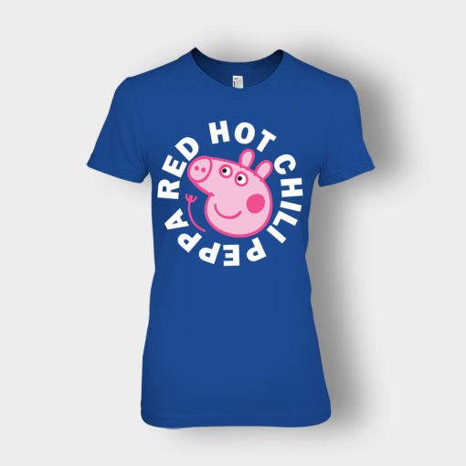 Peppa-Pig-red-hot-chili-Ladies-T-Shirt-Royal