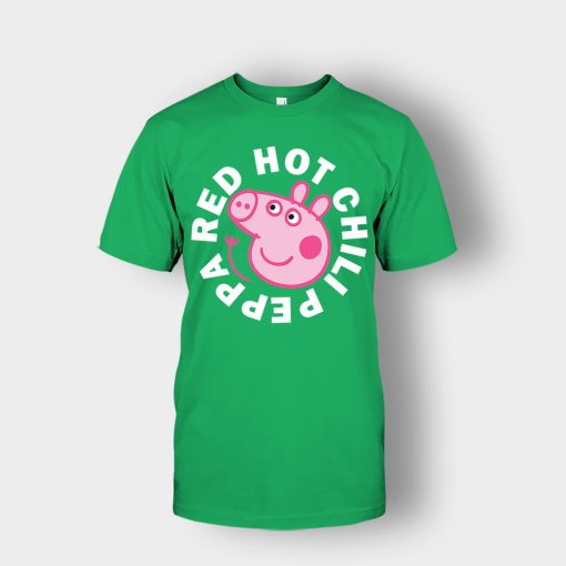 Peppa-Pig-red-hot-chili-Unisex-T-Shirt-Irish-Green
