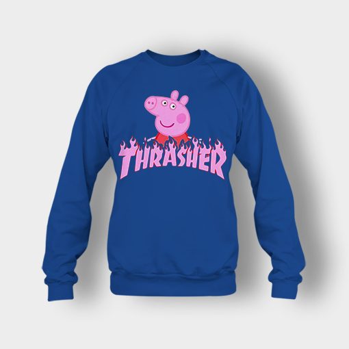 Peppa-Pig-thrasher-Crewneck-Sweatshirt-Royal