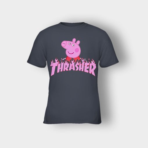 Peppa-Pig-thrasher-Kids-T-Shirt-Dark-Heather