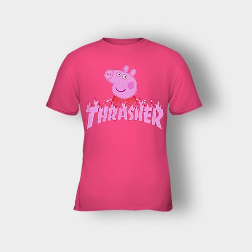 Peppa-Pig-thrasher-Kids-T-Shirt-Heliconia
