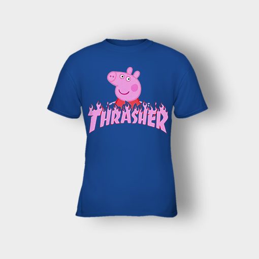 Peppa-Pig-thrasher-Kids-T-Shirt-Royal