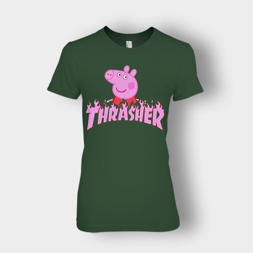 Peppa-Pig-thrasher-Ladies-T-Shirt-Forest