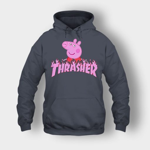 Peppa-Pig-thrasher-Unisex-Hoodie-Dark-Heather