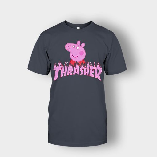 Peppa-Pig-thrasher-Unisex-T-Shirt-Dark-Heather