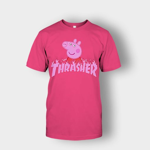 Peppa-Pig-thrasher-Unisex-T-Shirt-Heliconia