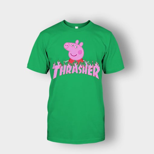Peppa-Pig-thrasher-Unisex-T-Shirt-Irish-Green