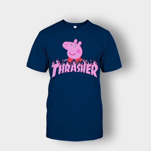 Peppa-Pig-thrasher-Unisex-T-Shirt-Navy