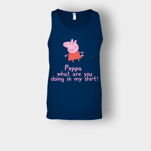 Peppa-What-Are-You-Doing-In-My-Shirt-Unisex-Tank-Top-Navy