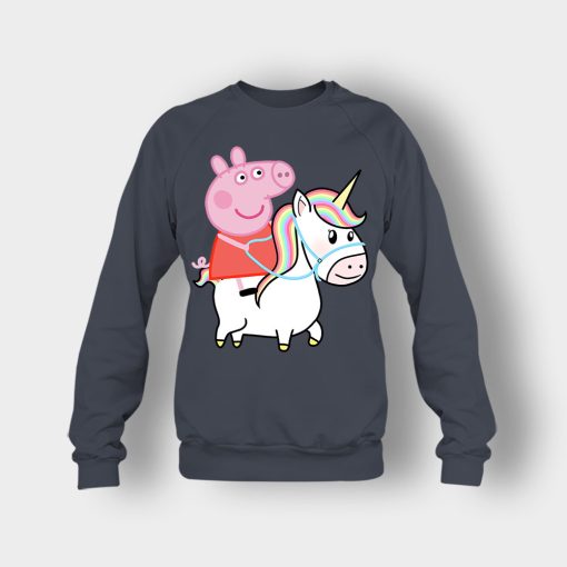 Peppa-pig-Unicorn-Crewneck-Sweatshirt-Dark-Heather