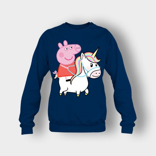 Peppa-pig-Unicorn-Crewneck-Sweatshirt-Navy