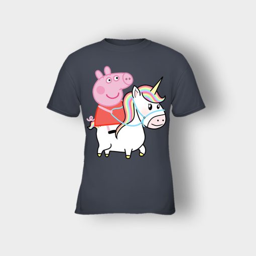 Peppa-pig-Unicorn-Kids-T-Shirt-Dark-Heather