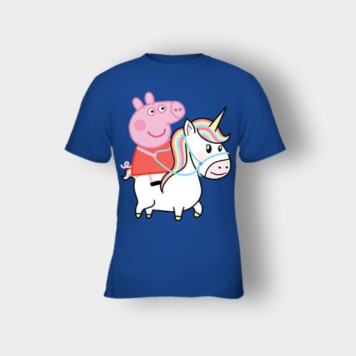 Peppa-pig-Unicorn-Kids-T-Shirt-Royal