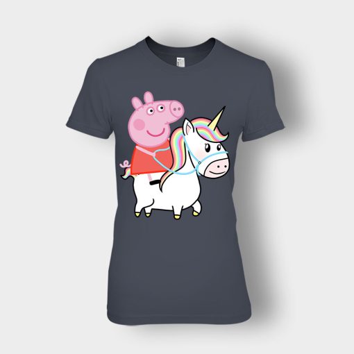 Peppa-pig-Unicorn-Ladies-T-Shirt-Dark-Heather