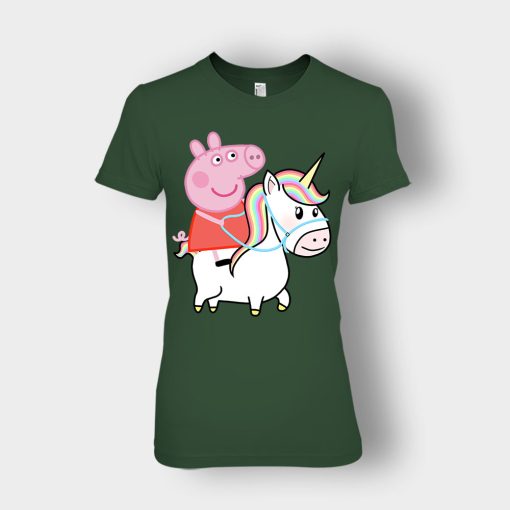 Peppa-pig-Unicorn-Ladies-T-Shirt-Forest