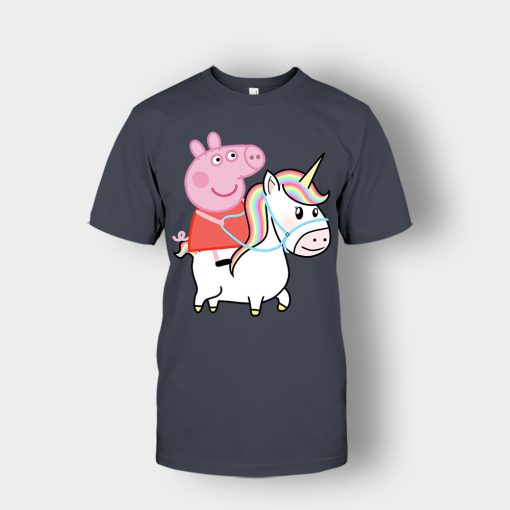 Peppa-pig-Unicorn-Unisex-T-Shirt-Dark-Heather