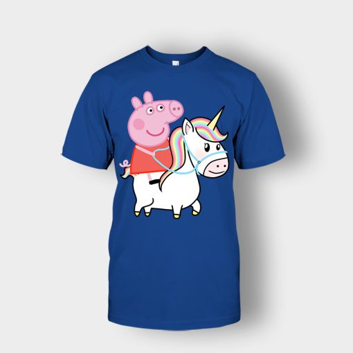 Peppa-pig-Unicorn-Unisex-T-Shirt-Royal