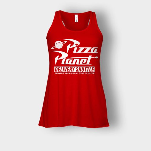 Pizza-Planet-Delivery-Shuttle-Disney-Toy-Story-Bella-Womens-Flowy-Tank-Red